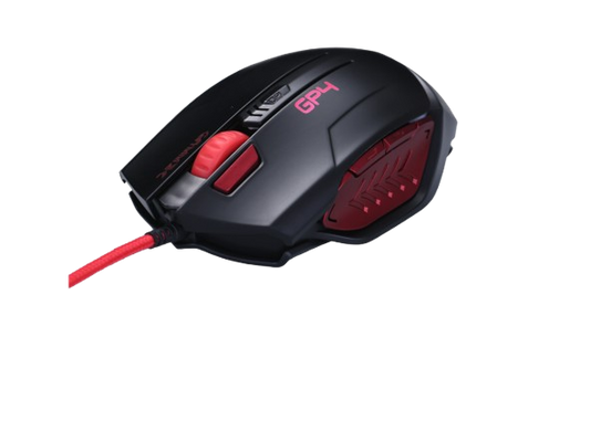 Mouse Gaming GAMMEC GP4 Nero-Rosso - M0GP4R
