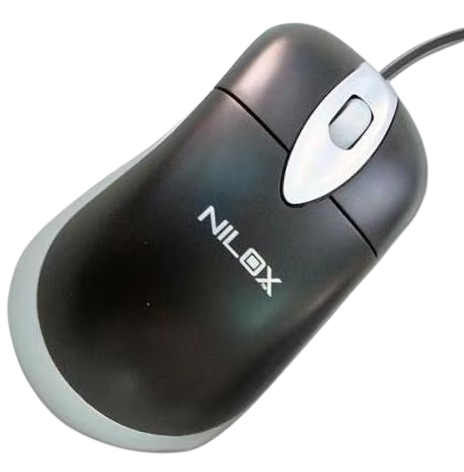 MOUSE OTTICO 800 DPI USB 2.0 + PS2 NILOX MT10 - NERO