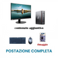 Postazione completa - Pc i3-6100T + Monitor 23" + kit mouse e tastiera USB + Chiavetta USB Wifi omaggio