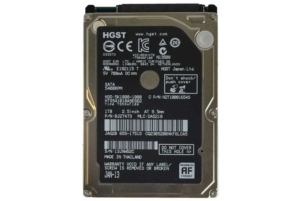 HARD DISK  1TB 2.5" SATA GENERICO
