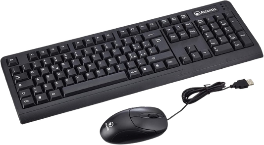 KIT TASTIERA E MOUSE USB ATLANTIS P013-WK608M-U