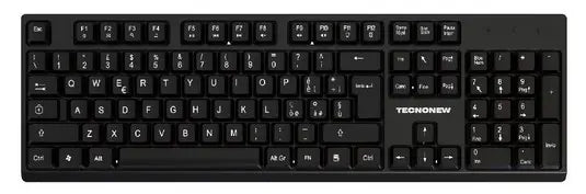 TASTIERA MULTIMEDIALE CON FILO USB TECNONEW TN-K29