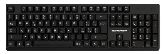 TASTIERA MULTIMEDIALE CON FILO USB TECNONEW TN-K29