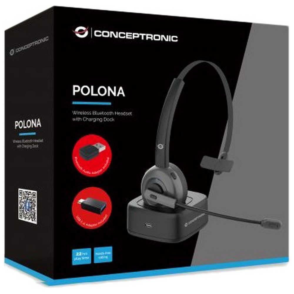 CUFFIA CON MICROFONO USB 2MT CONCEPTRONIC POLONA