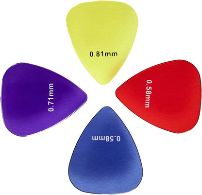 Plettri per chitarra Amazon Basics, trasparenti, in policarbonato, confezione da 10