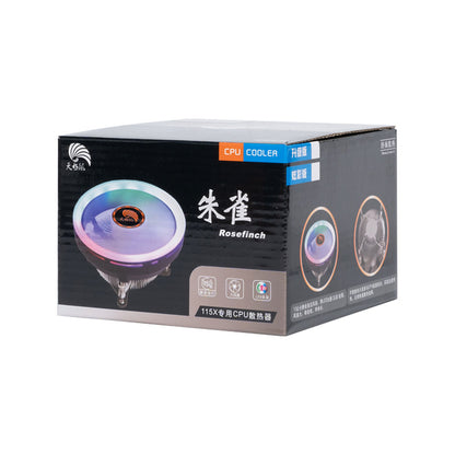 Dissipatore ad aria CPU, LED RGB, 124mm, Universale - Rosefinch