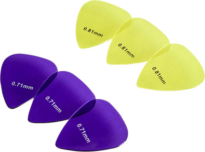 Plettri per chitarra Amazon Basics, trasparenti, in policarbonato, confezione da 10