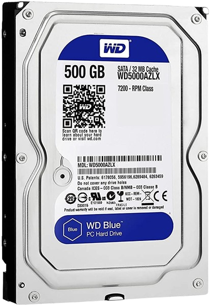 HARD DISK 500GB 3.5" SATA 32MB CACHE Western Digital BLU