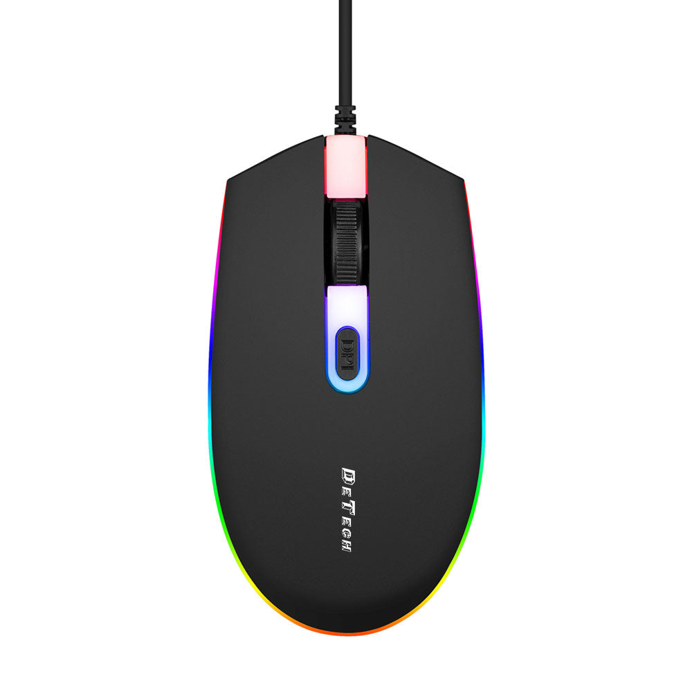 Mouse Ottico USB RGB D6 -Detech