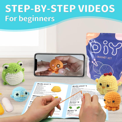 Kit all'uncinetto per principianti  DIY YAMAXIN