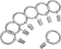 Anello con Clip per Tenda da 1 Pollice 2.54cm set da 7, in nickel