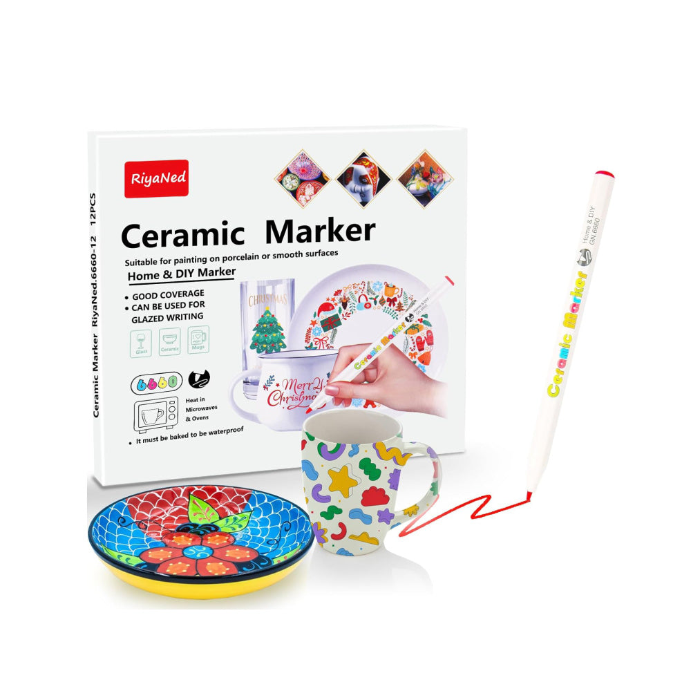 Set di pennarelli in ceramica GuangNa - 12 colori assortiti