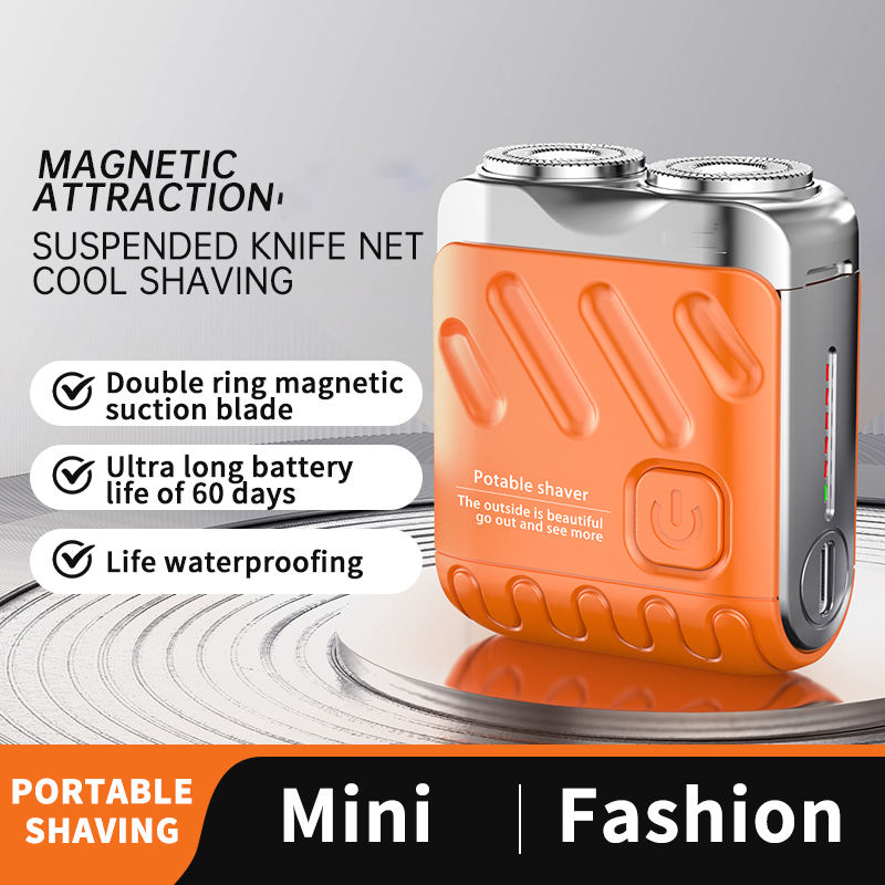 Mini Rasoio Elettrico Portatile Tascabile Ricaricabile USB per Uomo
