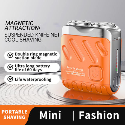 Mini Rasoio Elettrico Portatile Tascabile Ricaricabile USB per Uomo