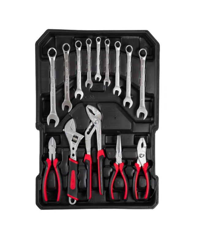 Set valigia utensili attrezzi da lavoro in cromo vanadio 849 pezzi trolley