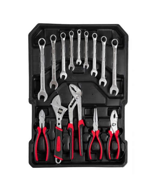 Set valigia utensili attrezzi da lavoro in cromo vanadio 849 pezzi trolley