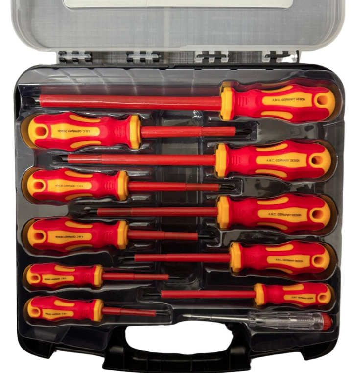 Set Cacciaviti 11 Pcs, Set di Giravite Isolati Professionali Con Punte Magnetico