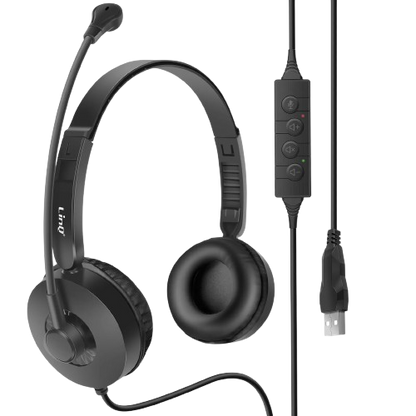 CUFFIA USB PER PC CON MICROFONO - LINQ EAR9974