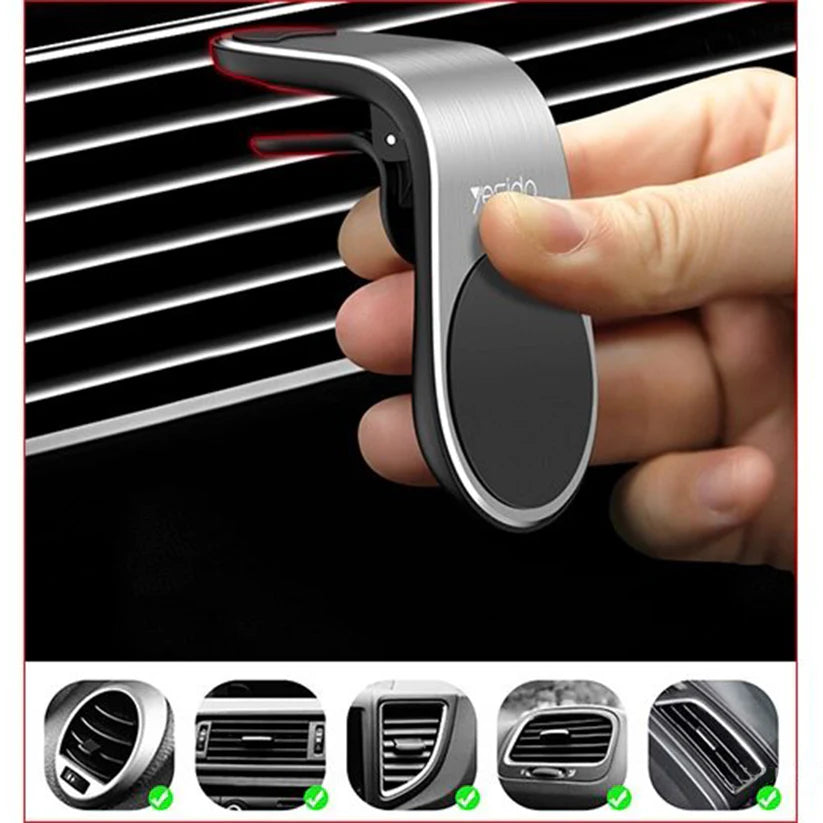 Supporto Auto Magnetico Yesido C64, Universale, grigio